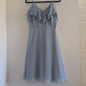 Dusty Blue chiffon dress